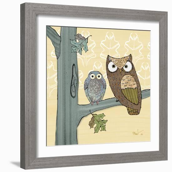 Pastel Owls IV-Paul Brent-Framed Art Print