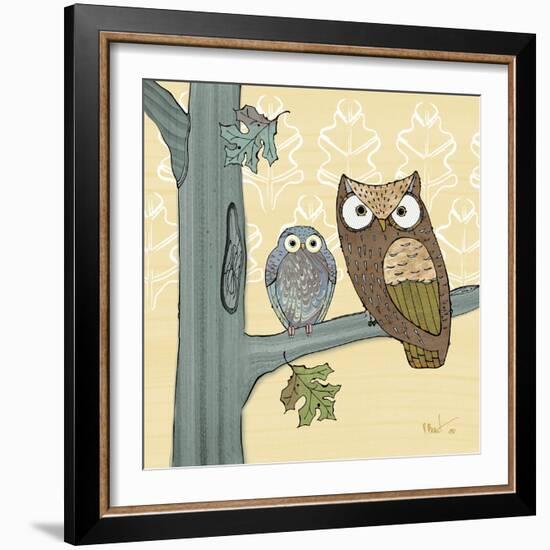 Pastel Owls IV-Paul Brent-Framed Art Print