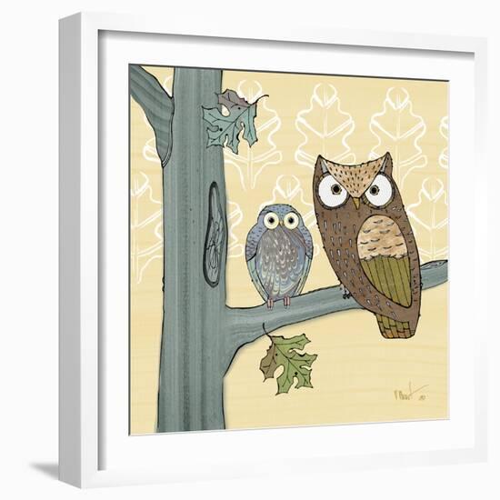 Pastel Owls IV-Paul Brent-Framed Art Print