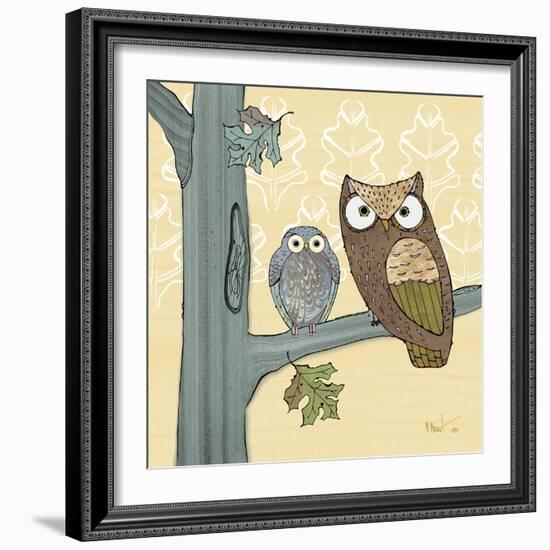 Pastel Owls IV-Paul Brent-Framed Art Print