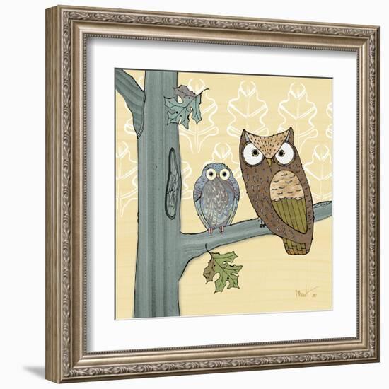 Pastel Owls IV-Paul Brent-Framed Art Print