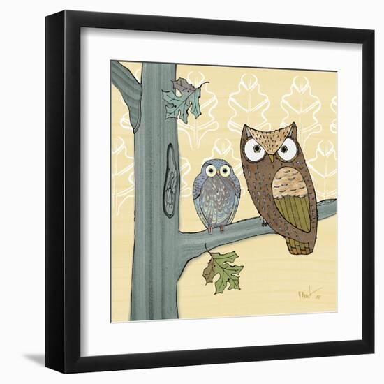 Pastel Owls IV-Paul Brent-Framed Art Print