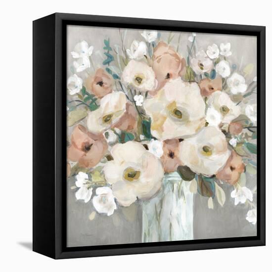 Pastel Poppies-Carol Robinson-Framed Stretched Canvas