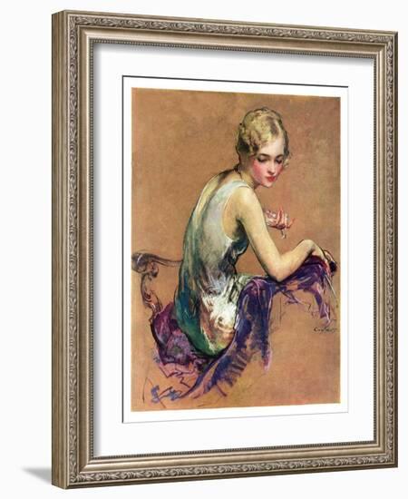 "Pastel Portrait,"January 24, 1931-Guy Hoff-Framed Giclee Print