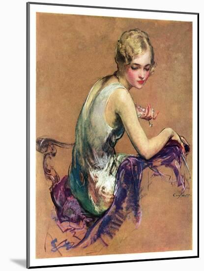 "Pastel Portrait,"January 24, 1931-Guy Hoff-Mounted Giclee Print
