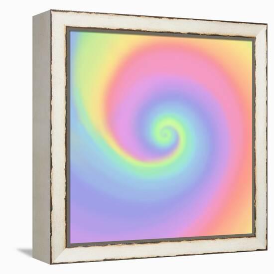 Pastel Rainbow Swirl-Art Licensing Studio-Framed Premier Image Canvas