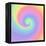 Pastel Rainbow Swirl-Art Licensing Studio-Framed Premier Image Canvas