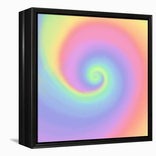 Pastel Rainbow Swirl-Art Licensing Studio-Framed Premier Image Canvas