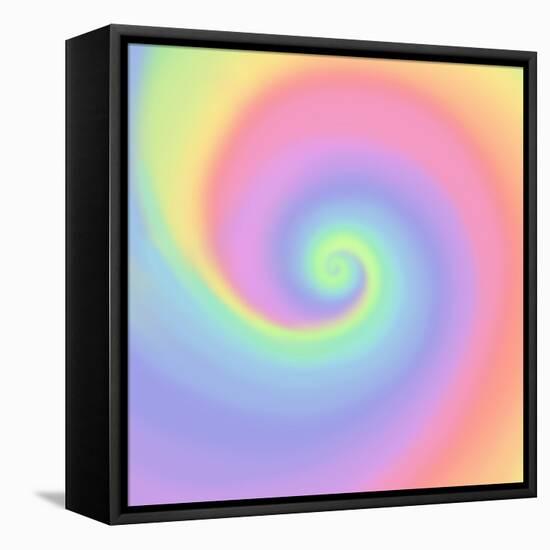 Pastel Rainbow Swirl-Art Licensing Studio-Framed Premier Image Canvas