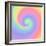 Pastel Rainbow Swirl-Art Licensing Studio-Framed Giclee Print