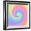 Pastel Rainbow Swirl-Art Licensing Studio-Framed Giclee Print