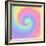 Pastel Rainbow Swirl-Art Licensing Studio-Framed Giclee Print