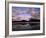 Pastel Shades of Dusk Over Mt. Rundle and Vermilion Lake, Banff National Park, Alberta, Canada-Mark Newman-Framed Photographic Print