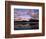 Pastel Shades of Dusk Over Mt. Rundle and Vermilion Lake, Banff National Park, Alberta, Canada-Mark Newman-Framed Photographic Print