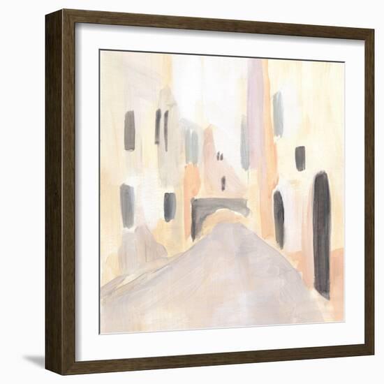 Pastel Streets I-Annie Warren-Framed Premium Giclee Print