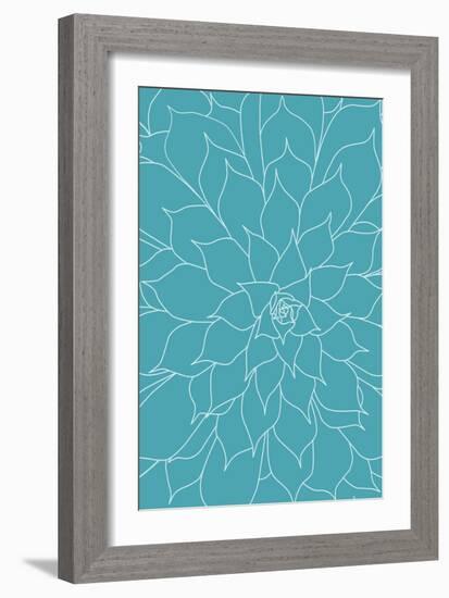 Pastel Succulents 14-Urban Epiphany-Framed Art Print