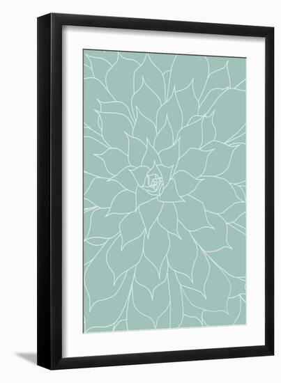 Pastel Succulents 15-Urban Epiphany-Framed Art Print