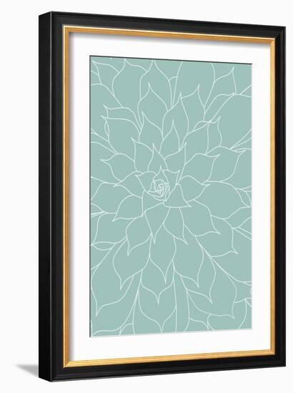 Pastel Succulents 15-Urban Epiphany-Framed Art Print