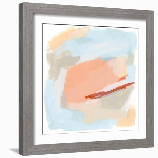 Pastel Swipe II-June Vess-Framed Premium Giclee Print