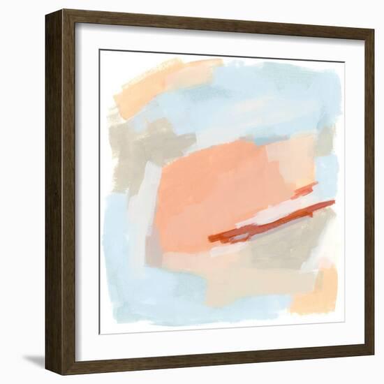 Pastel Swipe II-June Vess-Framed Premium Giclee Print