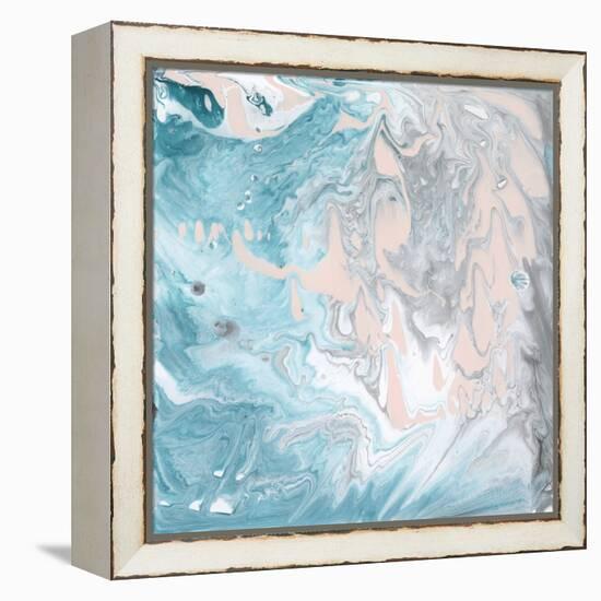 Pastel Swirl I-J. Holland-Framed Stretched Canvas