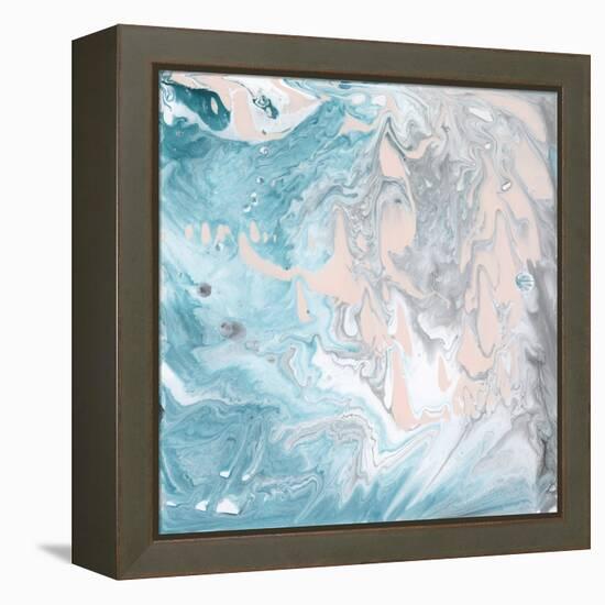 Pastel Swirl I-J. Holland-Framed Stretched Canvas