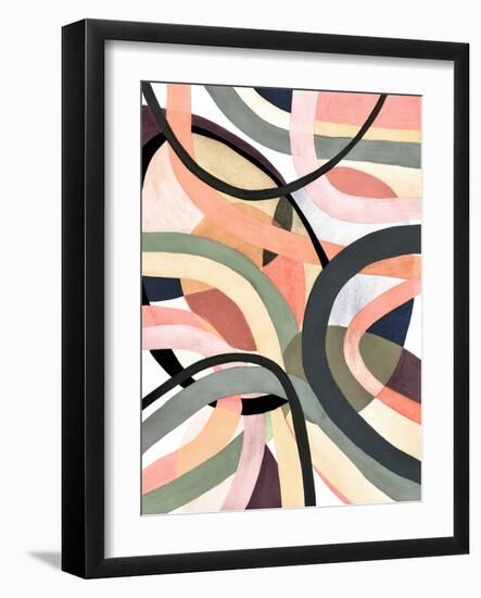 Pastel Tangle II-Nikki Galapon-Framed Art Print