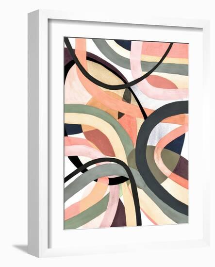 Pastel Tangle II-Nikki Galapon-Framed Art Print