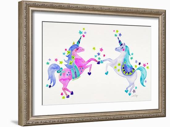 Pastel Unicorns-Cat Coquillette-Framed Giclee Print