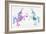 Pastel Unicorns-Cat Coquillette-Framed Giclee Print