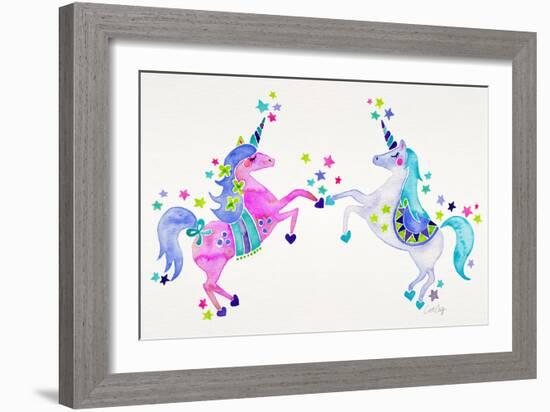 Pastel Unicorns-Cat Coquillette-Framed Giclee Print