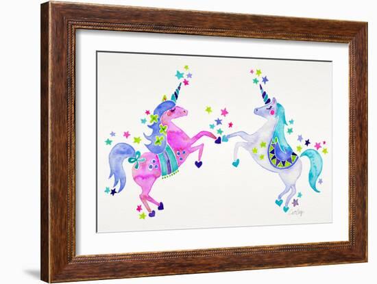 Pastel Unicorns-Cat Coquillette-Framed Giclee Print