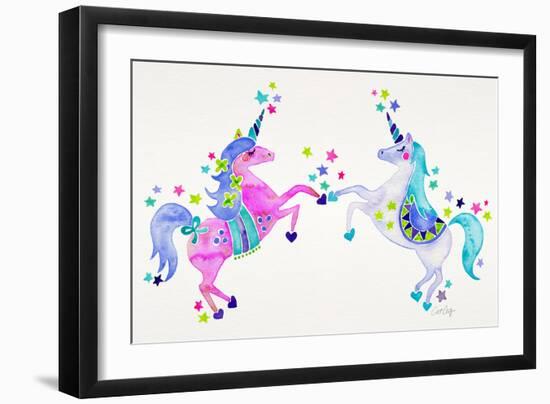 Pastel Unicorns-Cat Coquillette-Framed Giclee Print