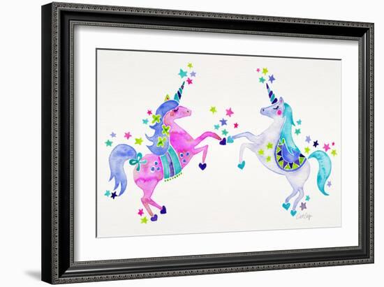 Pastel Unicorns-Cat Coquillette-Framed Giclee Print