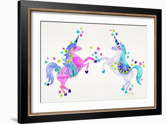 Pastel Unicorns-Cat Coquillette-Framed Premium Giclee Print