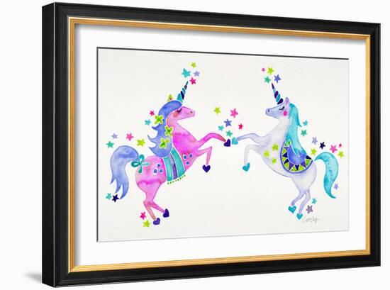 Pastel Unicorns-Cat Coquillette-Framed Premium Giclee Print