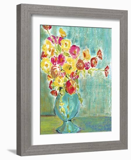 Pastel Vase I-Julia Minasian-Framed Art Print