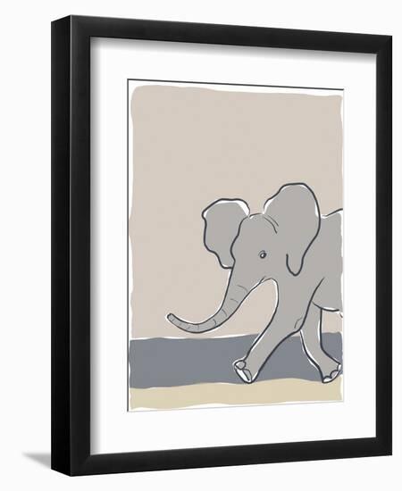 Pastel Zoo III-Rob Delamater-Framed Art Print