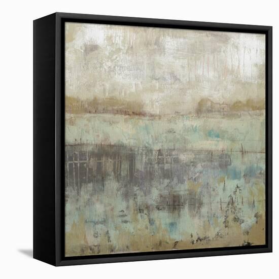 Pastels and Rust I-Jennifer Goldberger-Framed Stretched Canvas