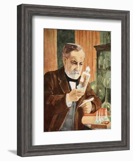 Pasteur in His Laboratory, Copy by Boris Mestchersky-Albert Edelfelt-Framed Giclee Print