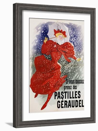 Pastilles Geraudel Poster-Jules Chéret-Framed Giclee Print