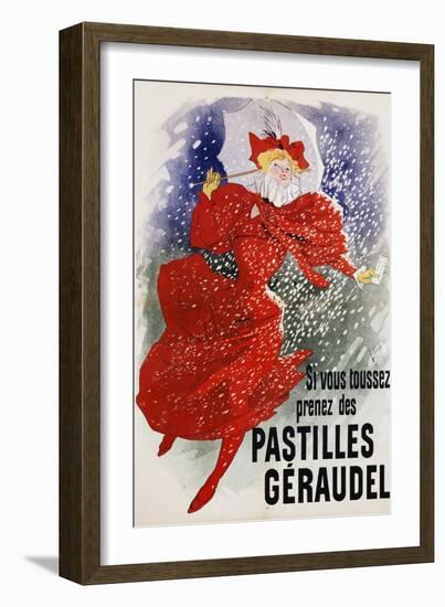 Pastilles Geraudel Poster-Jules Chéret-Framed Giclee Print