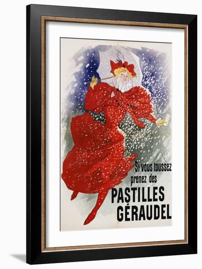 Pastilles Geraudel Poster-Jules Chéret-Framed Giclee Print