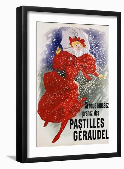 Pastilles Geraudel Poster-Jules Chéret-Framed Giclee Print