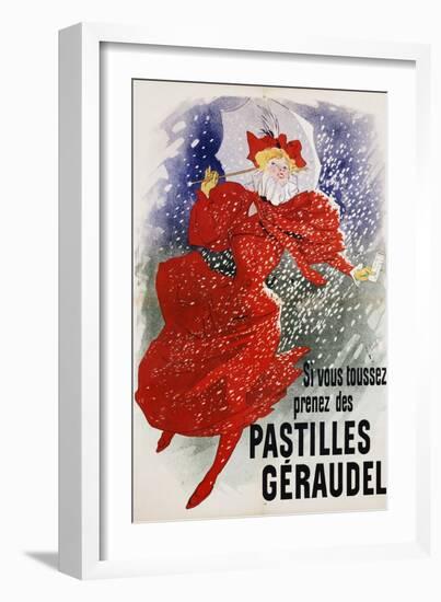 Pastilles Geraudel Poster-Jules Chéret-Framed Giclee Print