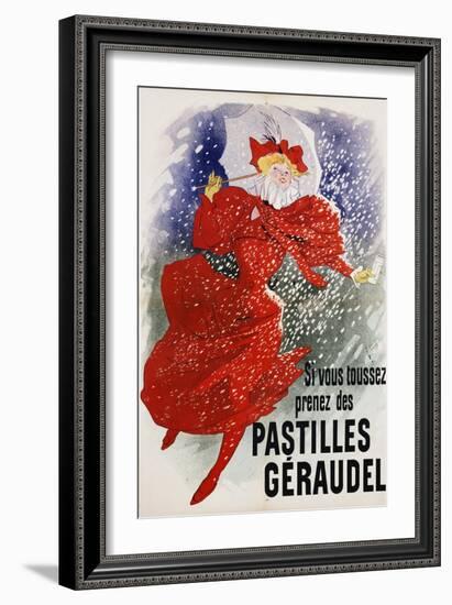 Pastilles Geraudel Poster-Jules Chéret-Framed Giclee Print