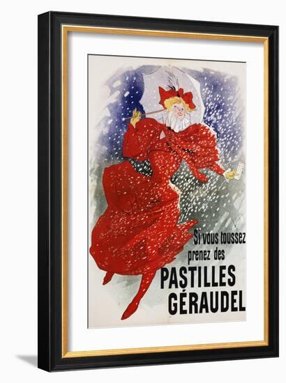 Pastilles Geraudel Poster-Jules Chéret-Framed Giclee Print