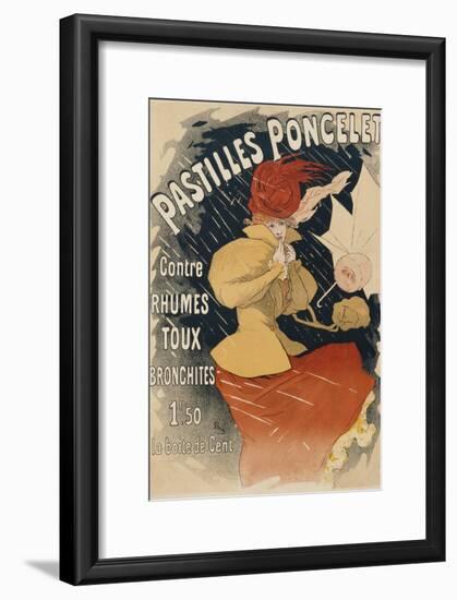 Pastilles Poncelet Poster-Jules Chéret-Framed Giclee Print