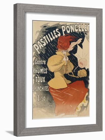 Pastilles Poncelet Poster-Jules Chéret-Framed Giclee Print