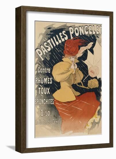 Pastilles Poncelet Poster-Jules Chéret-Framed Giclee Print